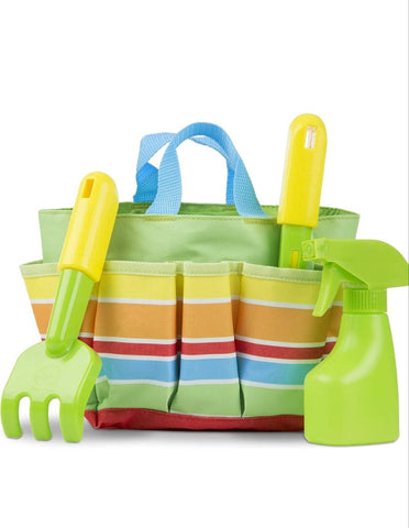 Melissa & Doug Sunny Patch Pretty Petals Pink Tote Set For Kids