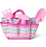 Melissa & Doug Sunny Patch Pretty Petals Pink Tote Set For Kids